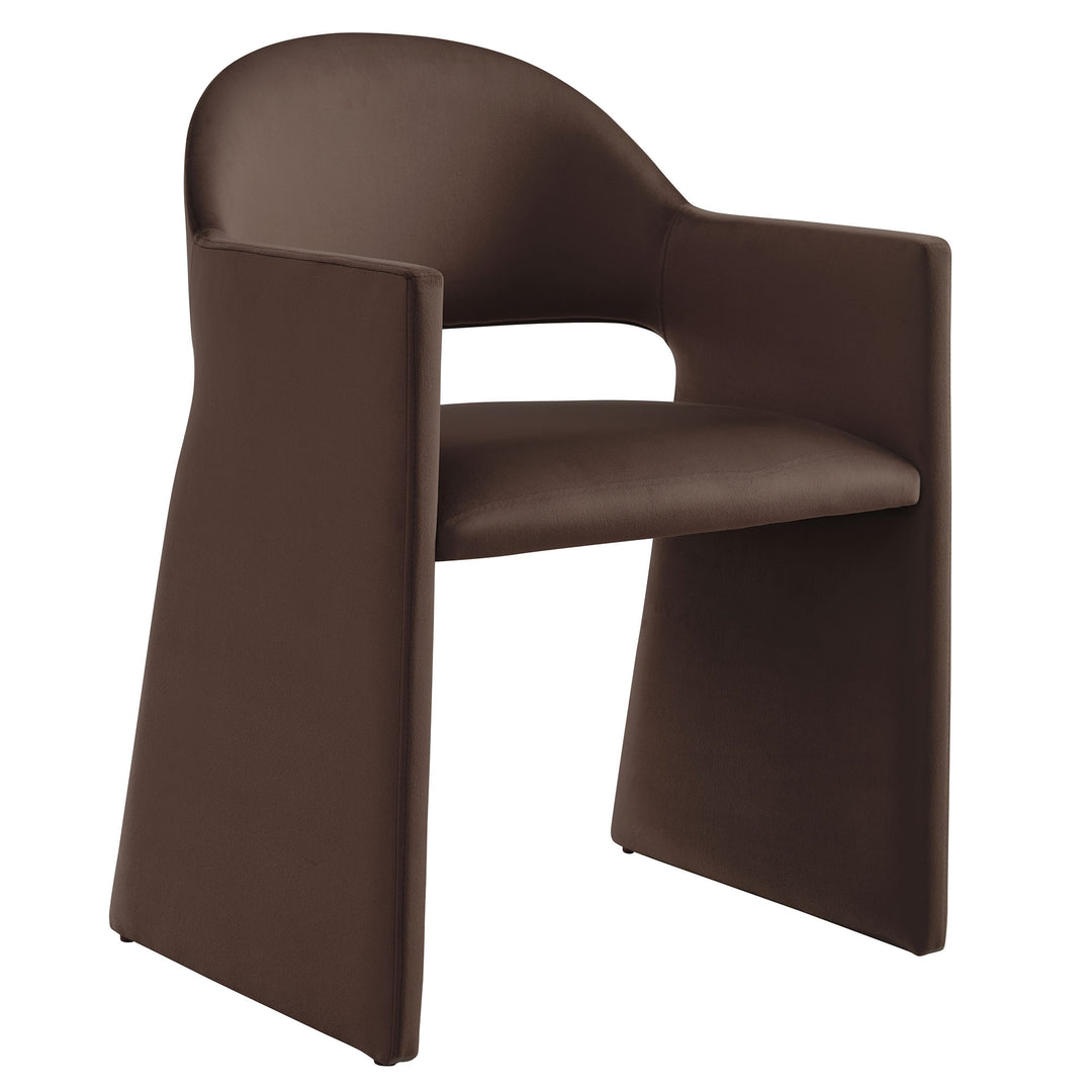 Tristan Plush Velvet Dining Armchair