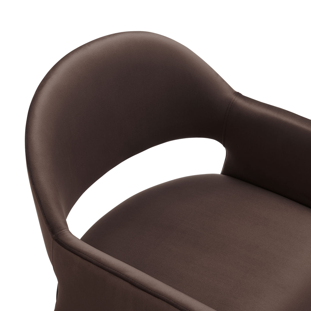 Tristan Plush Velvet Dining Armchair