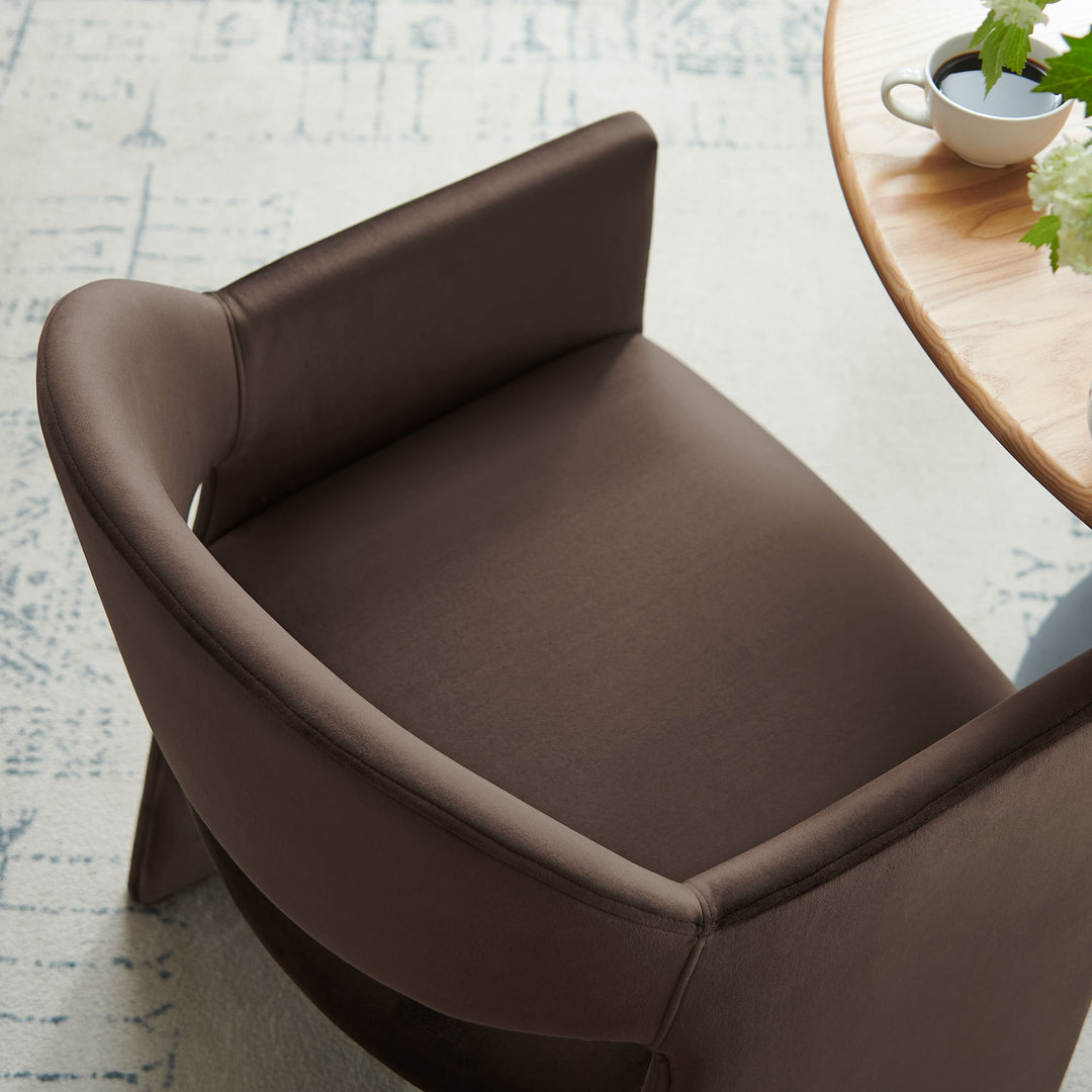 Tristan Plush Velvet Dining Armchair