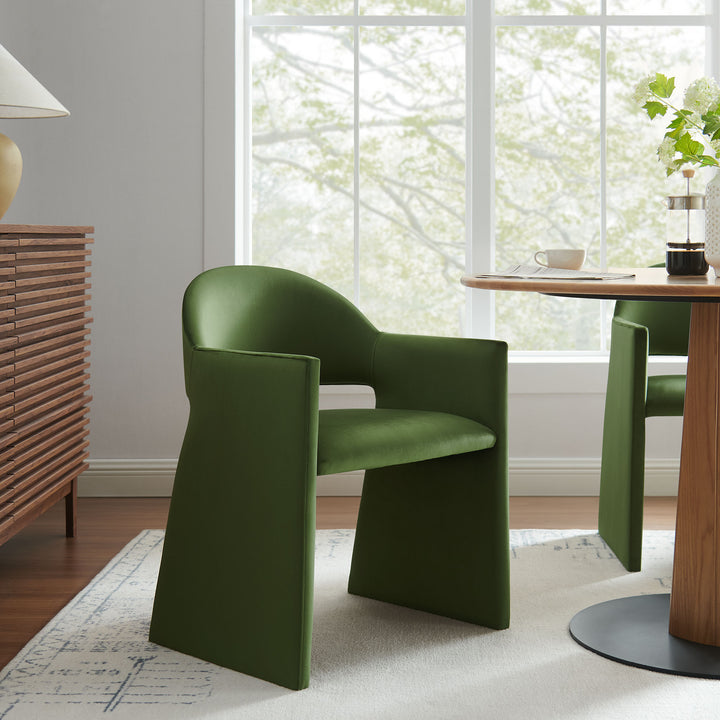 Tristan Plush Velvet Dining Armchair