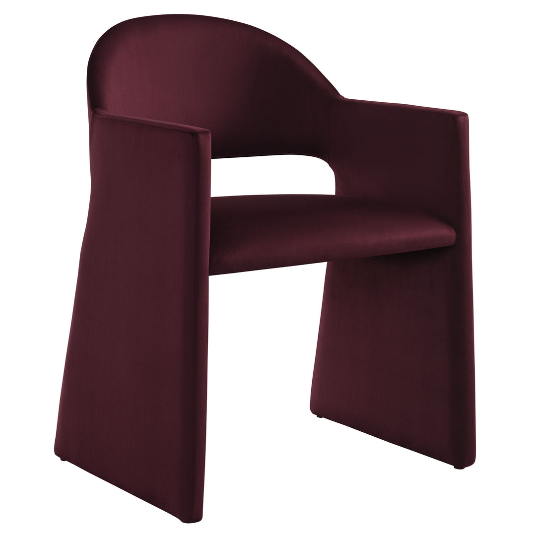 Tristan Plush Velvet Dining Armchair