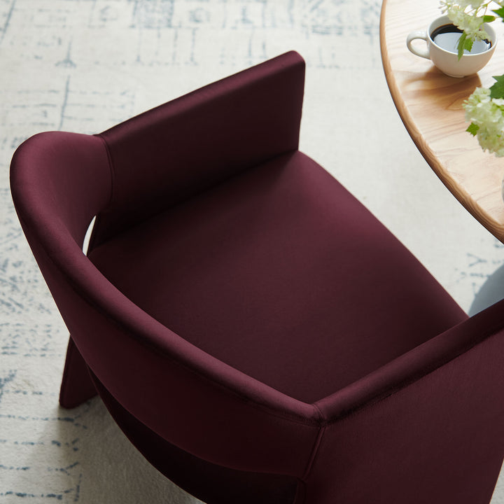 Tristan Plush Velvet Dining Armchair