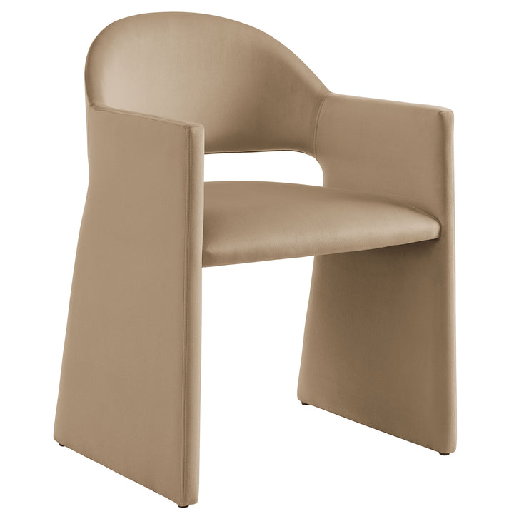 Tristan Plush Velvet Dining Armchair