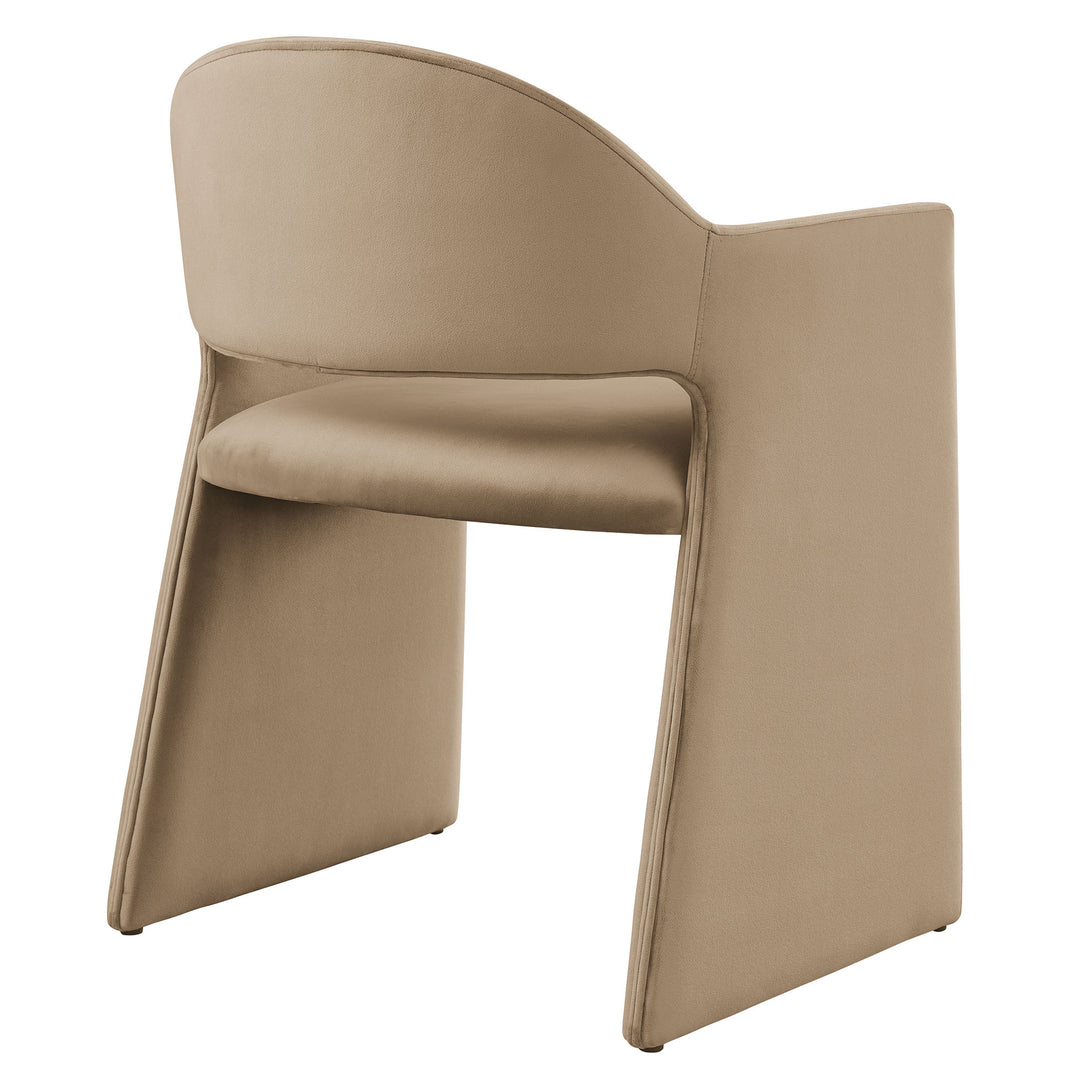Tristan Plush Velvet Dining Armchair