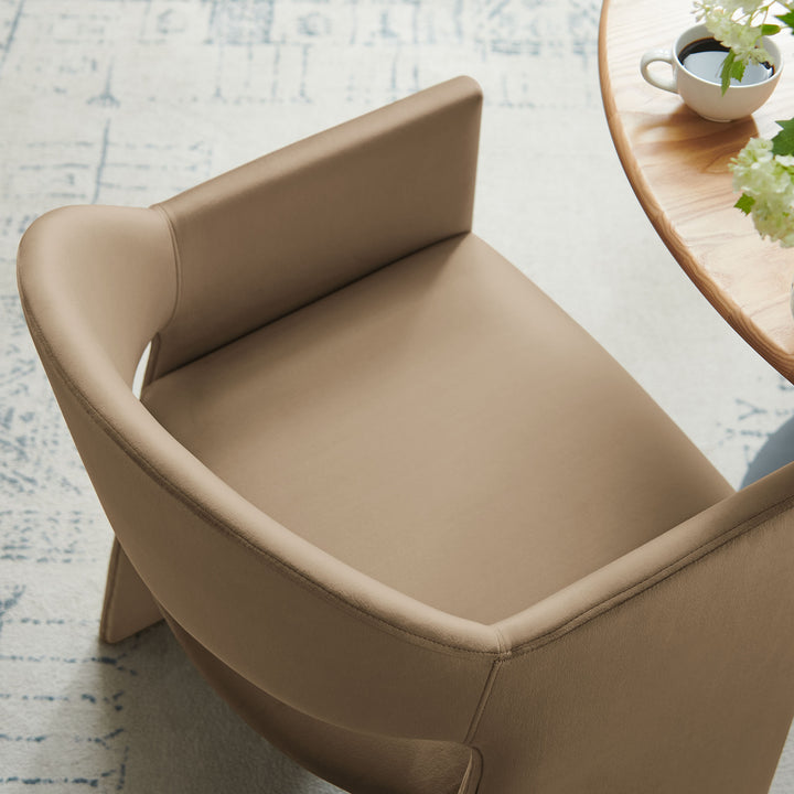 Tristan Plush Velvet Dining Armchair