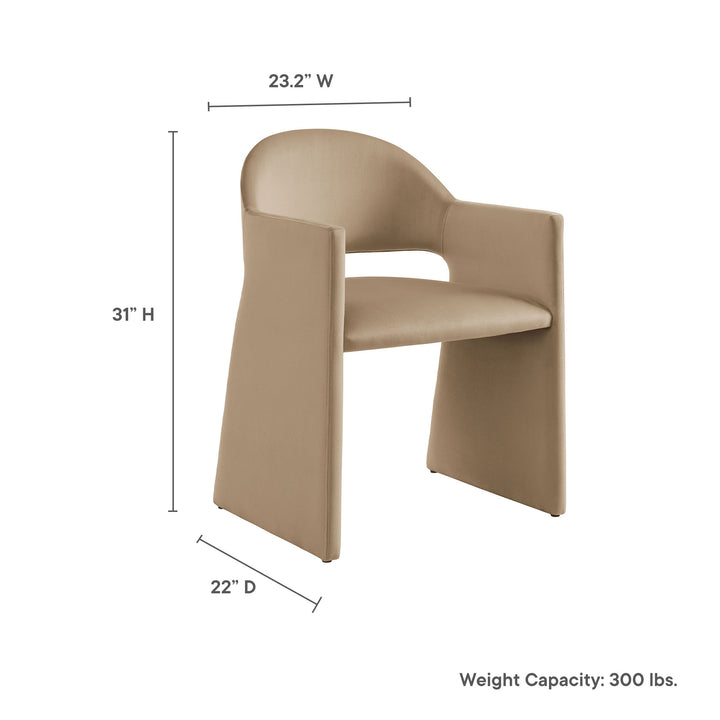 Tristan Plush Velvet Dining Armchair