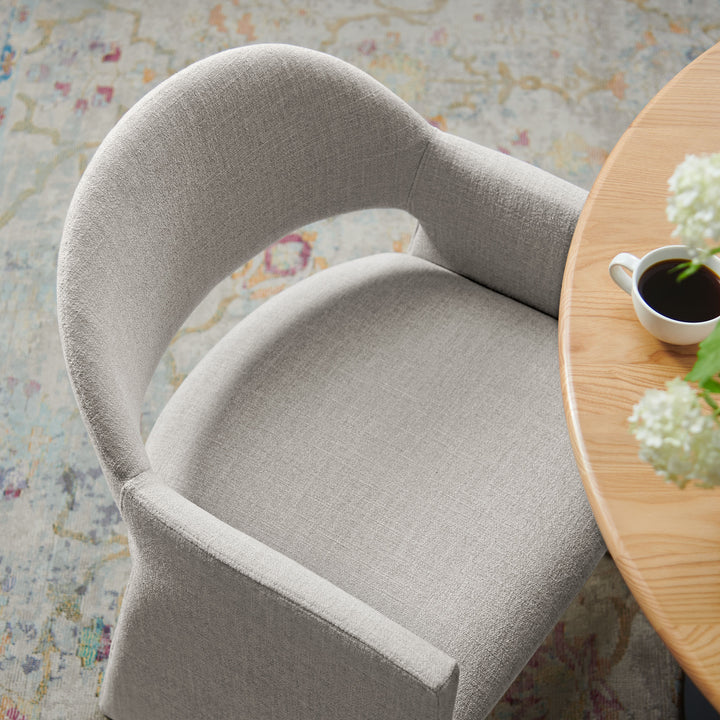 Contemporary Barrel Back Accent Chair