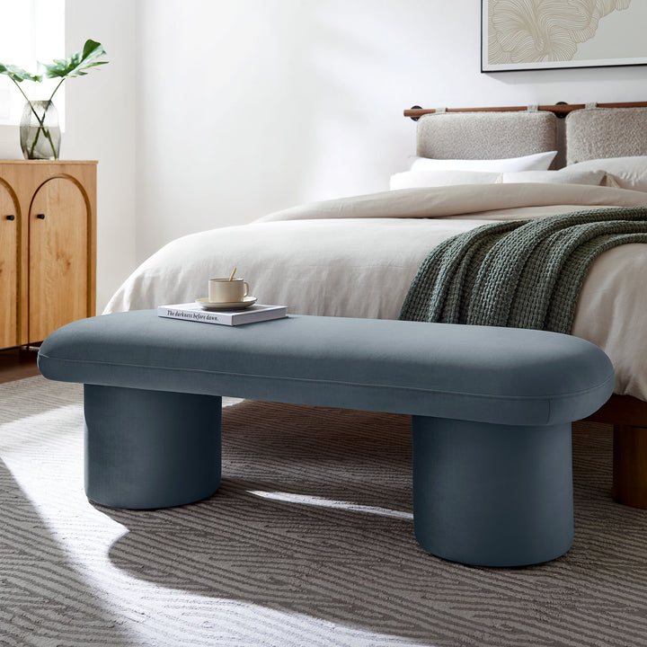 Ophelia Plush Velvet Bench