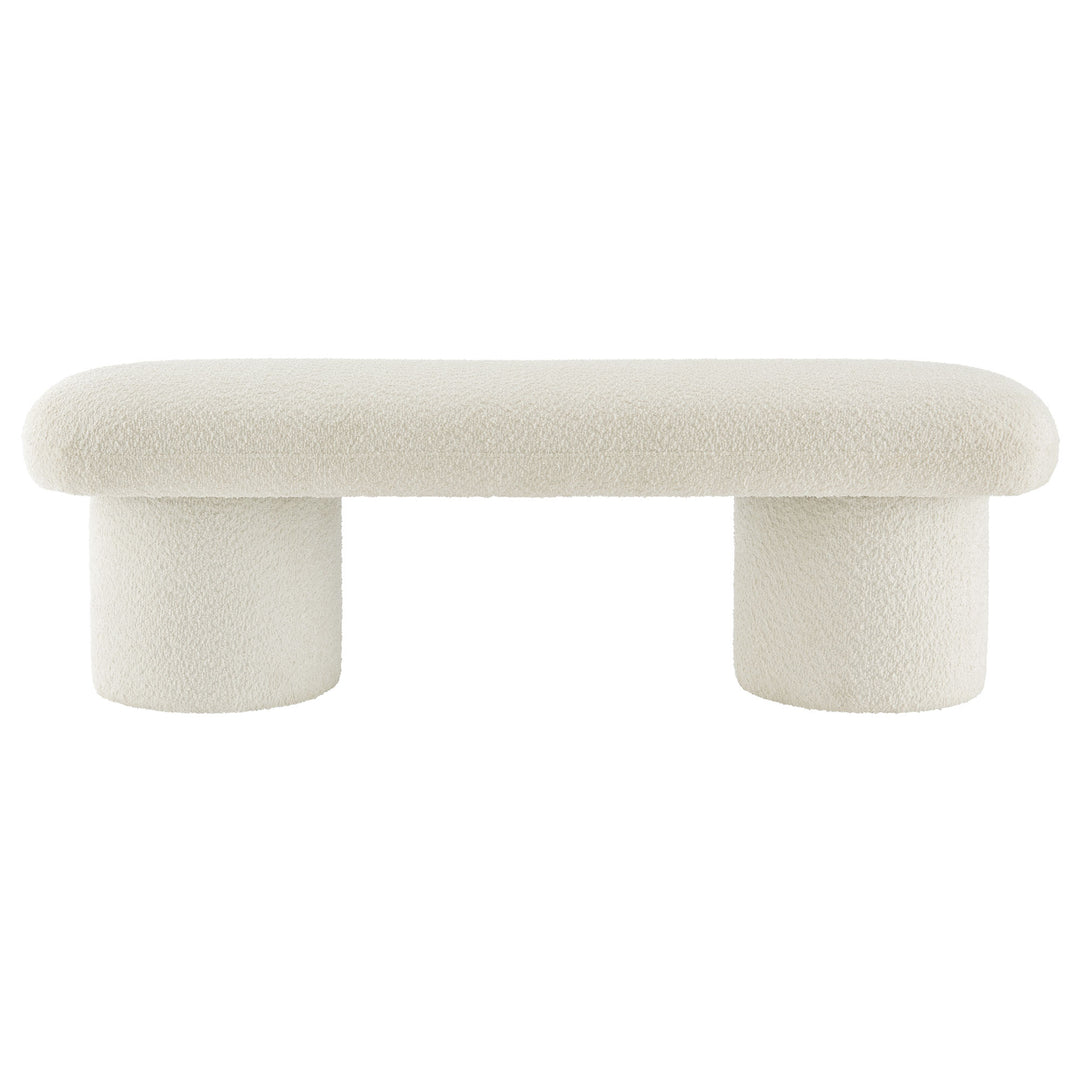 Olivia Chenille Upholstered Bench