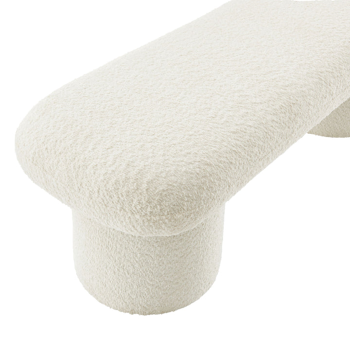 Olivia Chenille Upholstered Bench