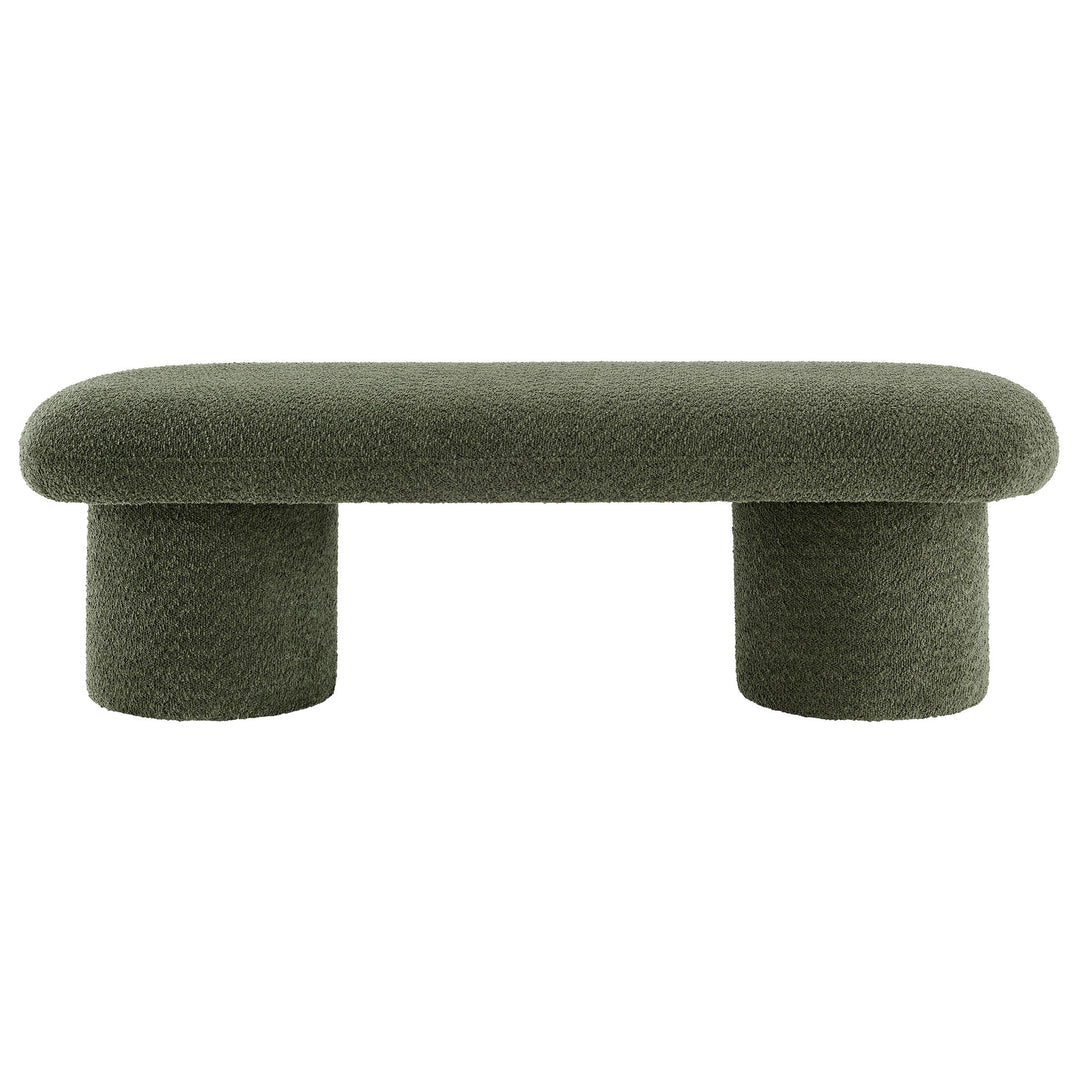 Olivia Chenille Upholstered Bench