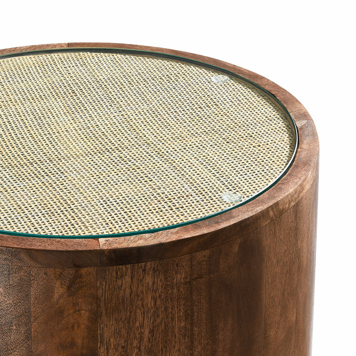 Tuscany Rustic Rattan Side Table