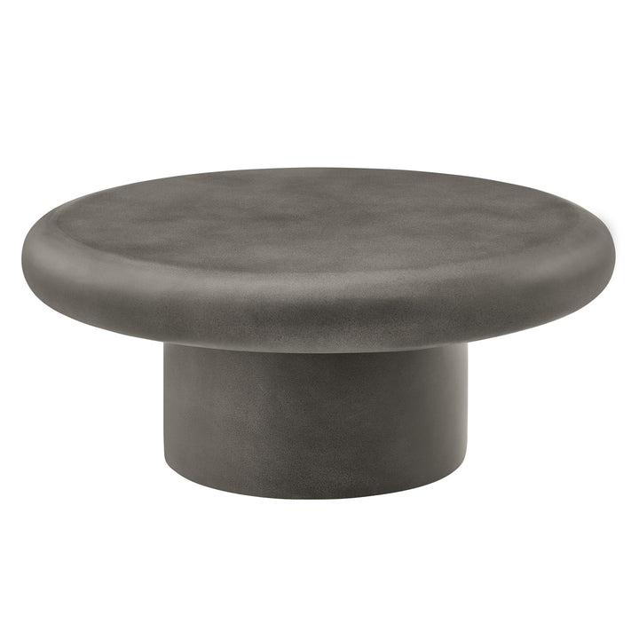 Archer Indoor - Outdoor Patio Concrete Circular Coffee Table