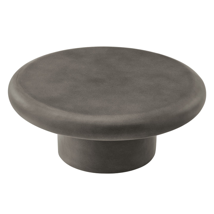 Archer Indoor - Outdoor Patio Concrete Circular Coffee Table