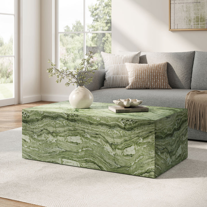 Jade Stone Platform Indoor - Outdoor Patio Concrete Coffee Table