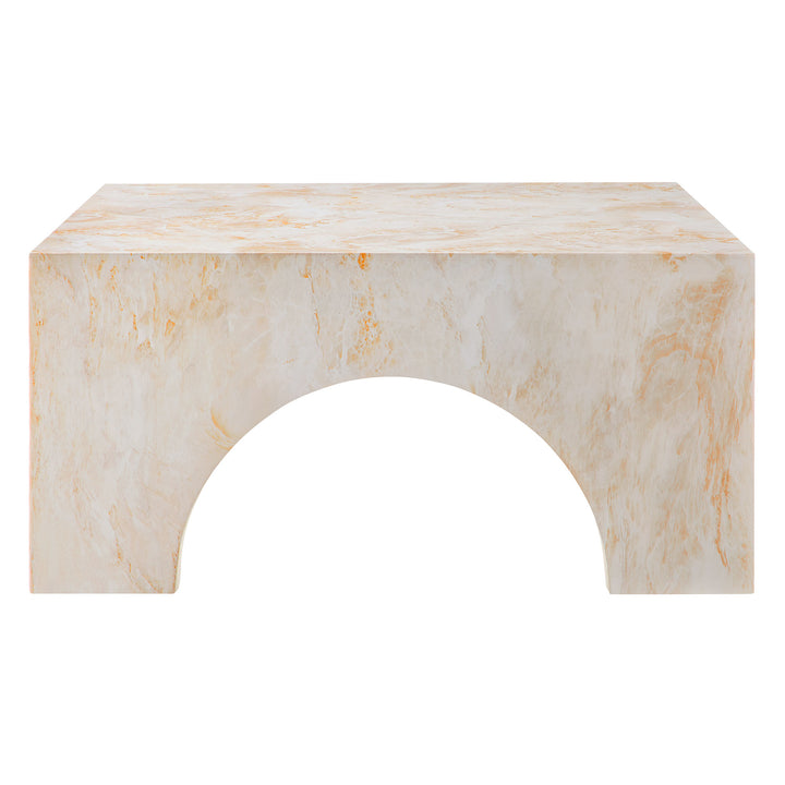 Vista Indoor - Outdoor Patio Arched Concrete Coffee Table