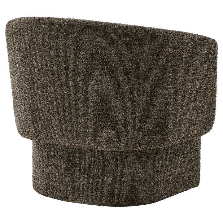 Mellow Boucle Fabric Barrel Accent Chair