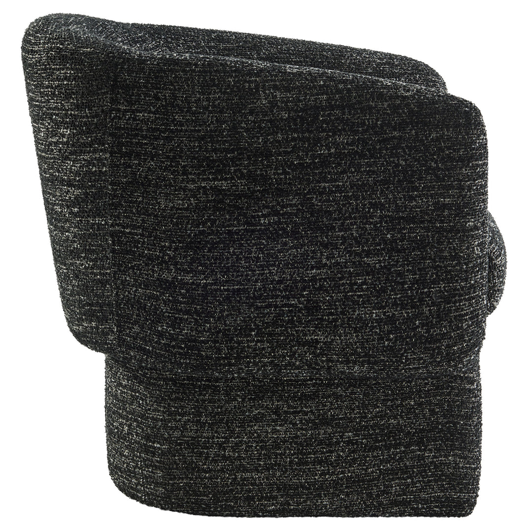 Mellow Boucle Fabric Barrel Accent Chair