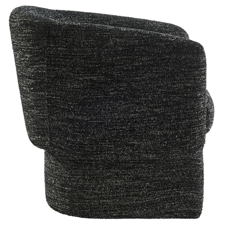 Mellow Boucle Fabric Barrel Accent Chair