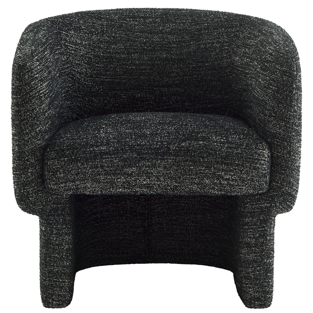 Mellow Boucle Fabric Barrel Accent Chair