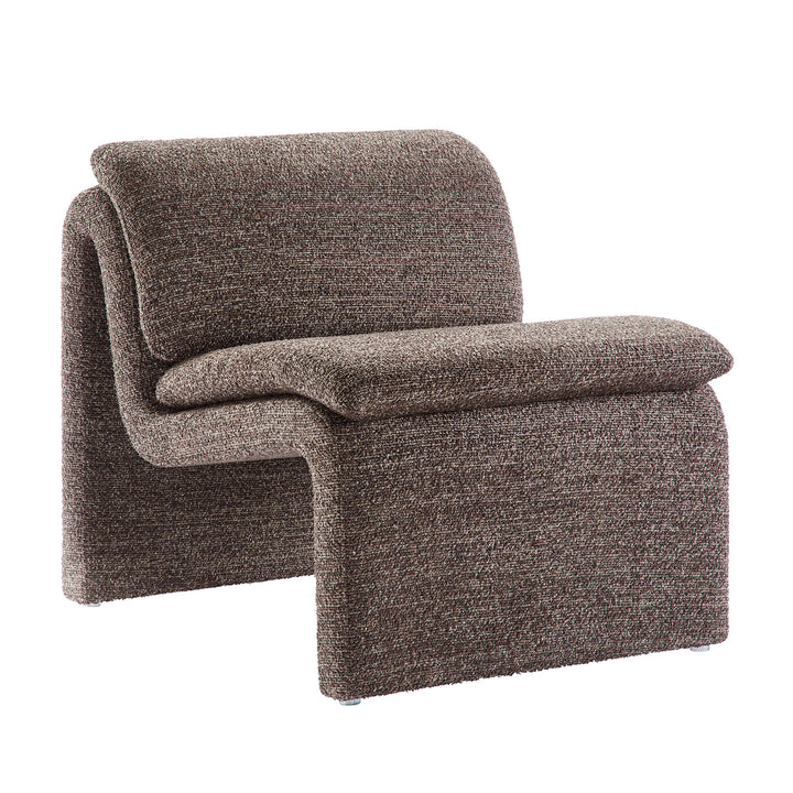 Desert Boucle Upholstered Armless Accent Chair