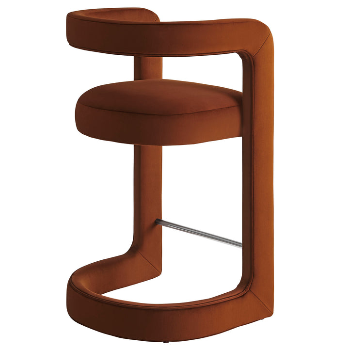 Windsor Plush Velvet Counter Stool