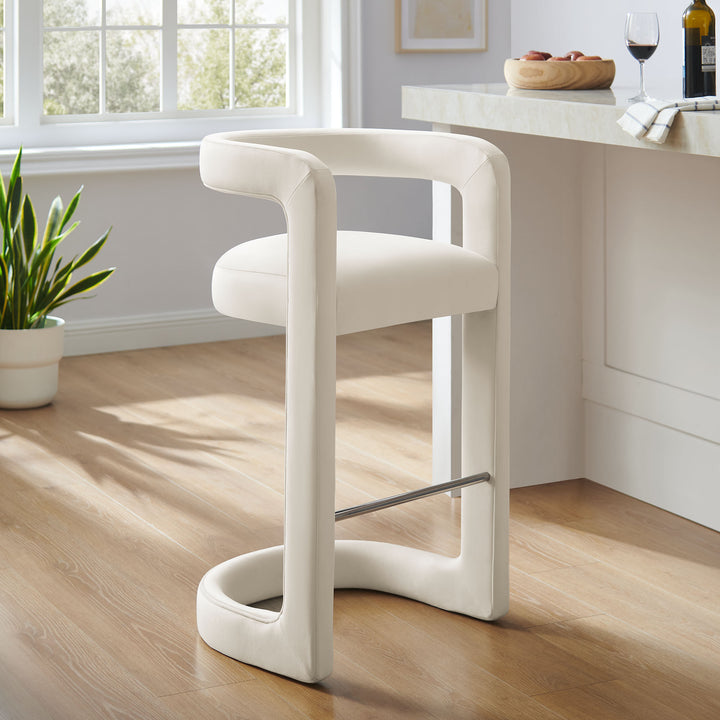 Whistler Premium Velvet Bar Stool