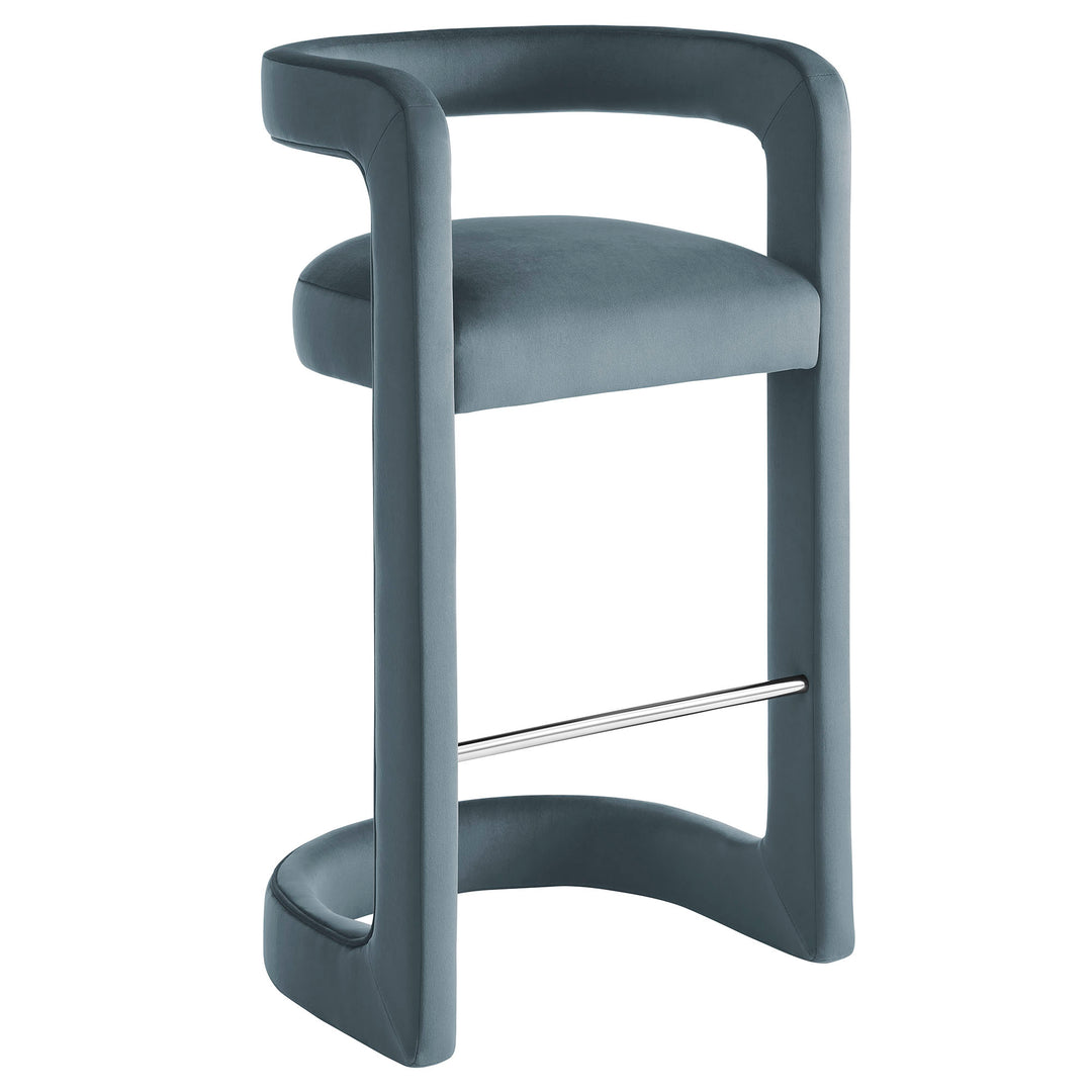 Whistler Premium Velvet Bar Stool