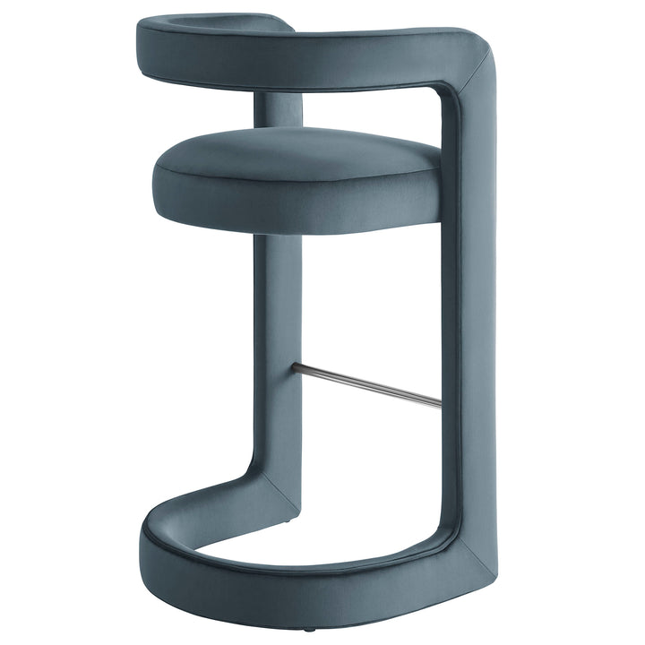 Whistler Premium Velvet Bar Stool