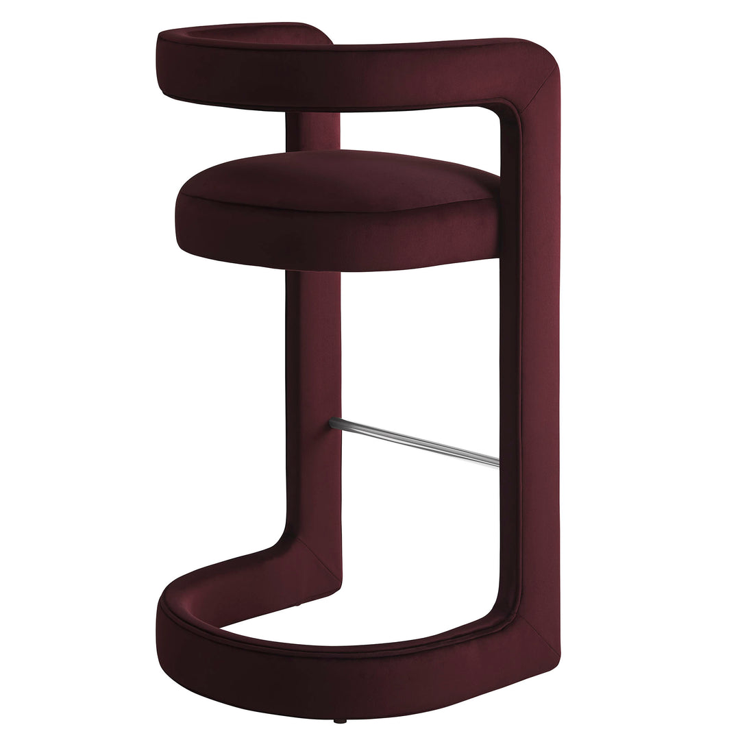 Whistler Premium Velvet Bar Stool