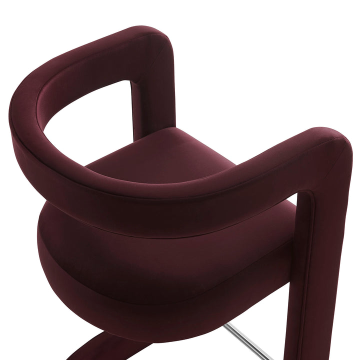 Whistler Premium Velvet Bar Stool