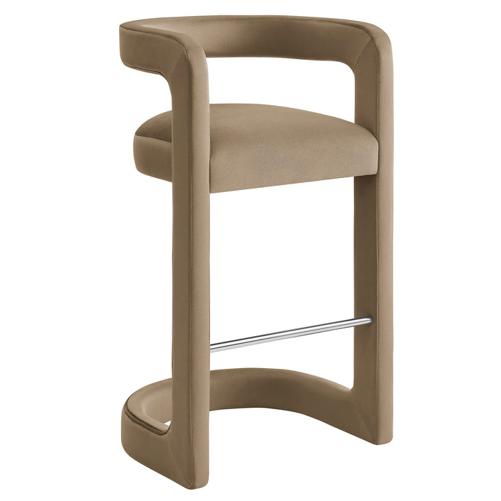 Whistler Premium Velvet Bar Stool