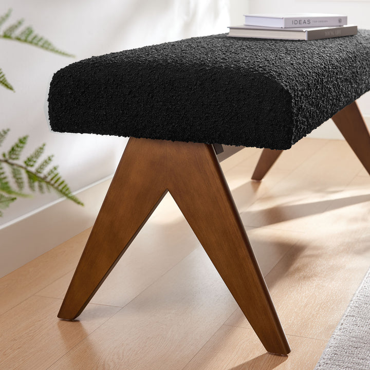 Luna 47" Boucle Upholstered Bench