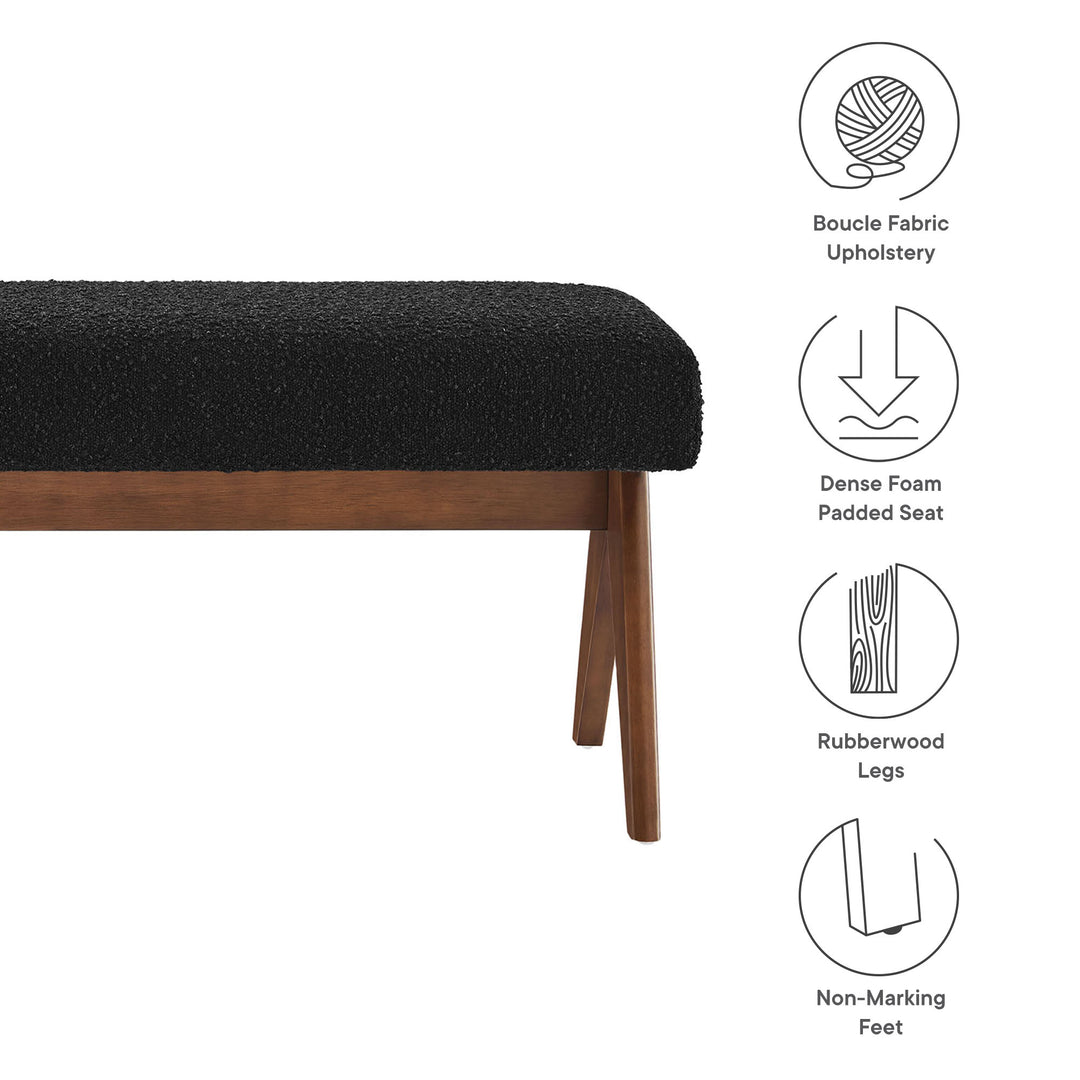 Luna 47" Boucle Upholstered Bench