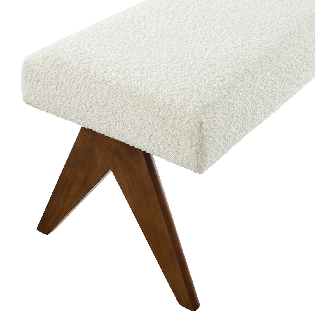 Luna 47" Boucle Upholstered Bench