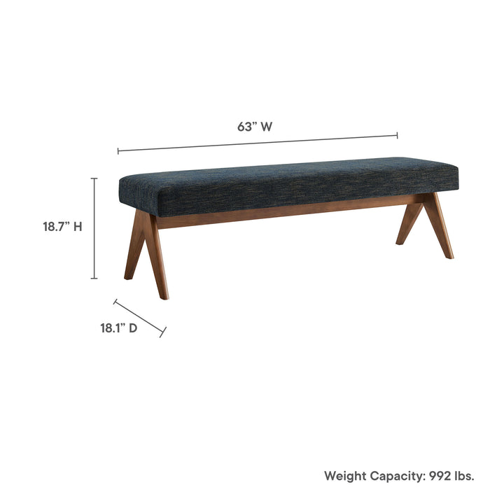 Lennox 63" Fabric Upholstered Bench