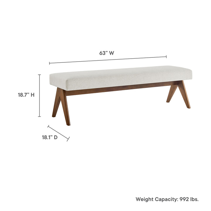 Lennox 63" Fabric Upholstered Bench