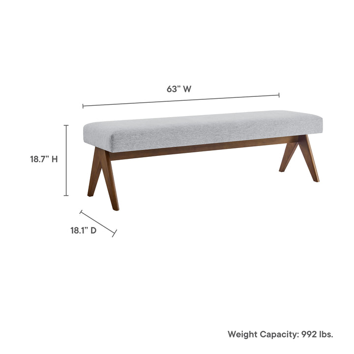 Lennox 63" Fabric Upholstered Bench