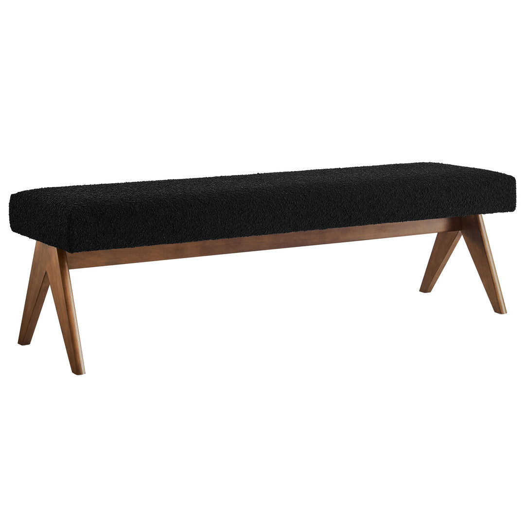 Luna 63" Linen Upholstered Bench