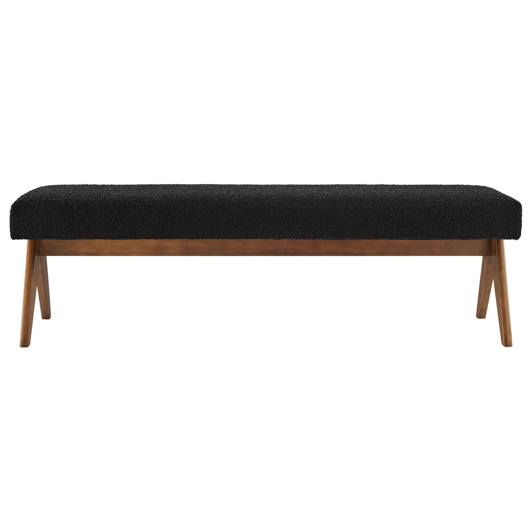 Luna 63" Linen Upholstered Bench