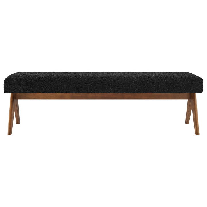 Luna 63" Linen Upholstered Bench