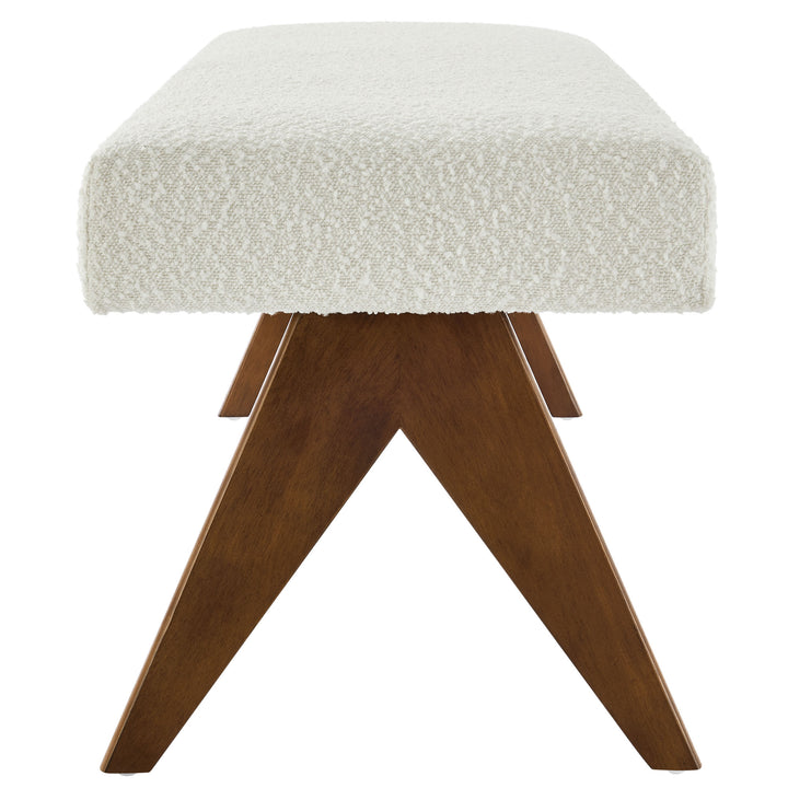 Luna 63" Linen Upholstered Bench