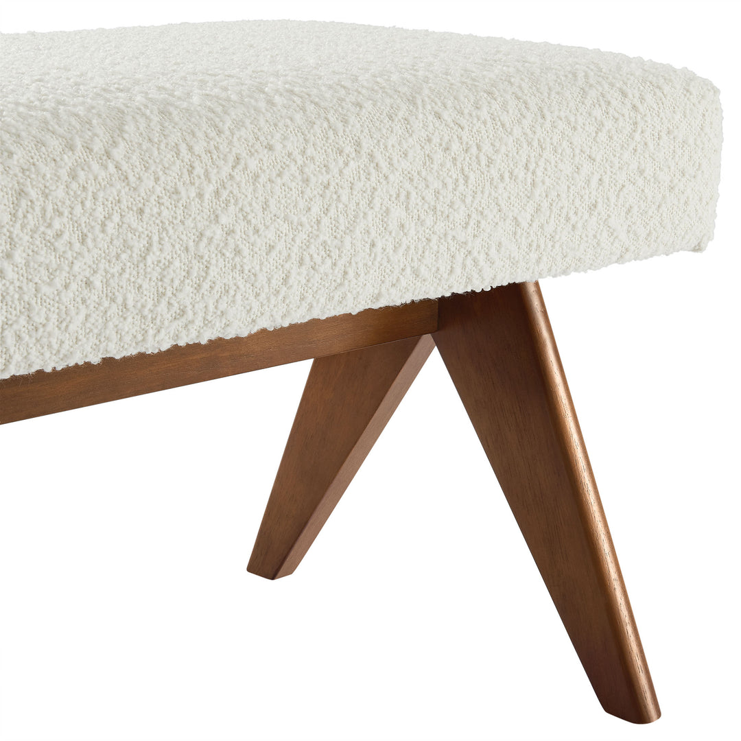 Luna 63" Linen Upholstered Bench