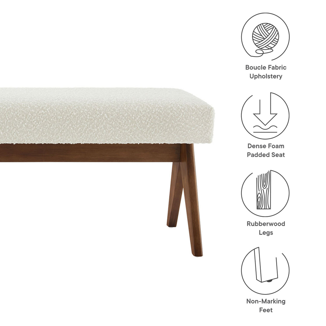 Luna 63" Linen Upholstered Bench