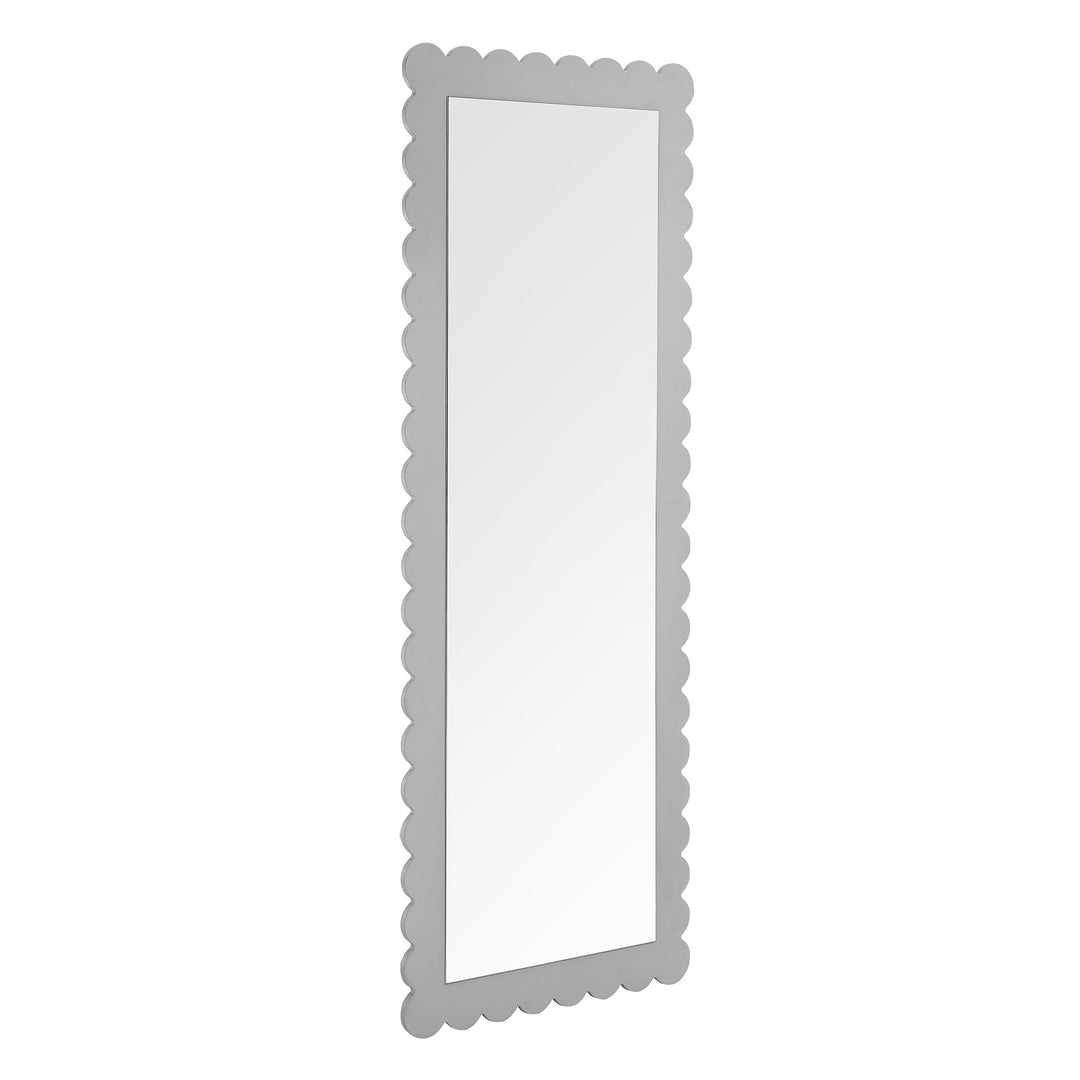 Eloise Scalloped Rectangle Floor Mirror