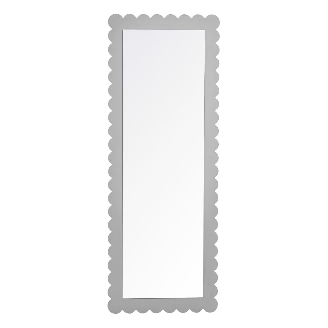 Eloise Scalloped Rectangle Floor Mirror