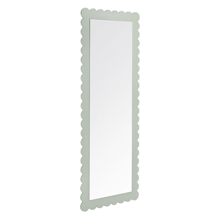 Eloise Scalloped Rectangle Floor Mirror