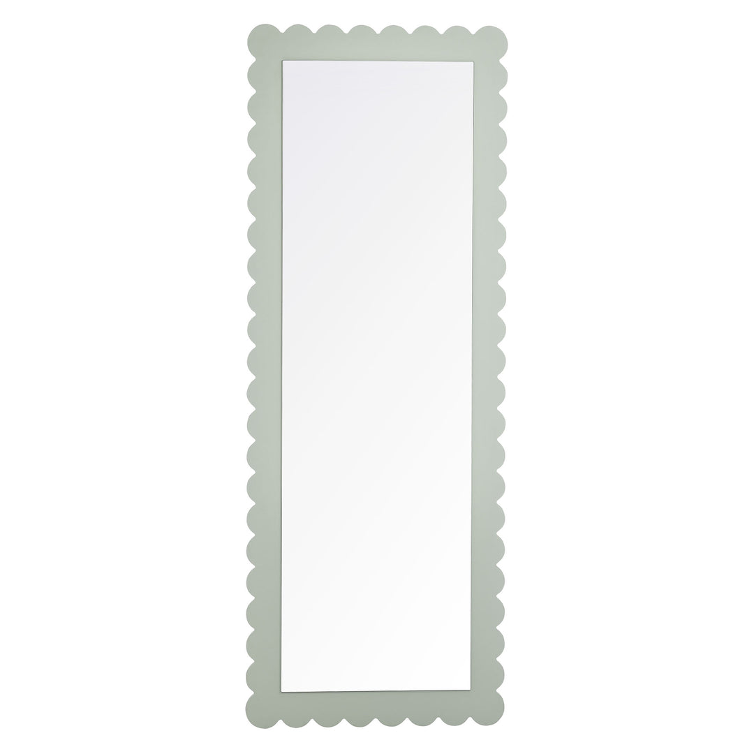 Eloise Scalloped Rectangle Floor Mirror