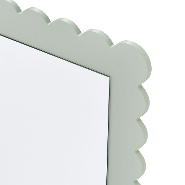 Eloise Scalloped Rectangle Floor Mirror