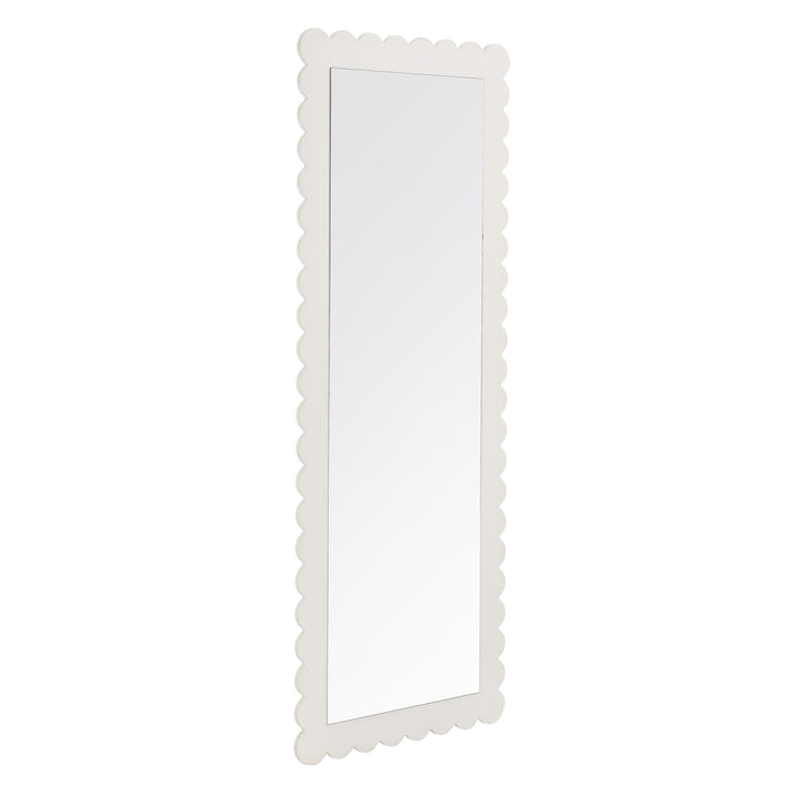 Eloise Scalloped Rectangle Floor Mirror